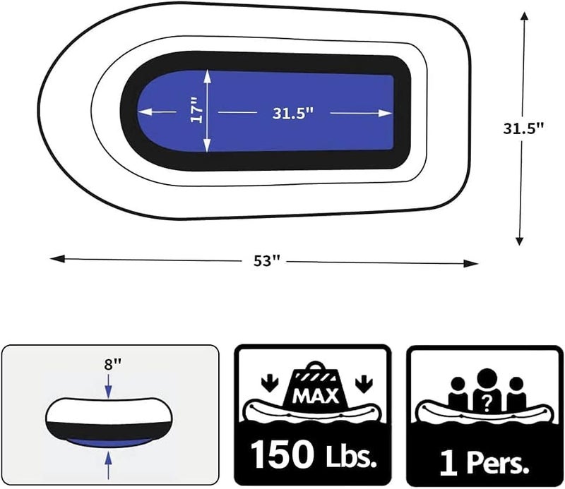 PLKO Inflatable Boat,Swimming Pool and Lake Inflatable Boat - Image 2